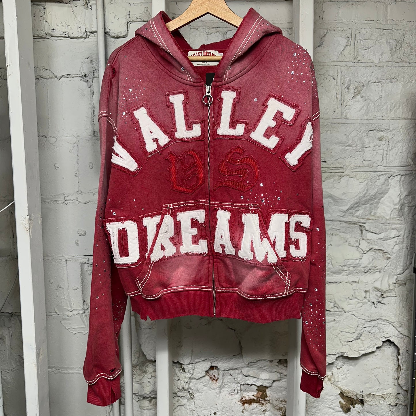Vale Classico Ruby Zip Up Hoodie Sz S