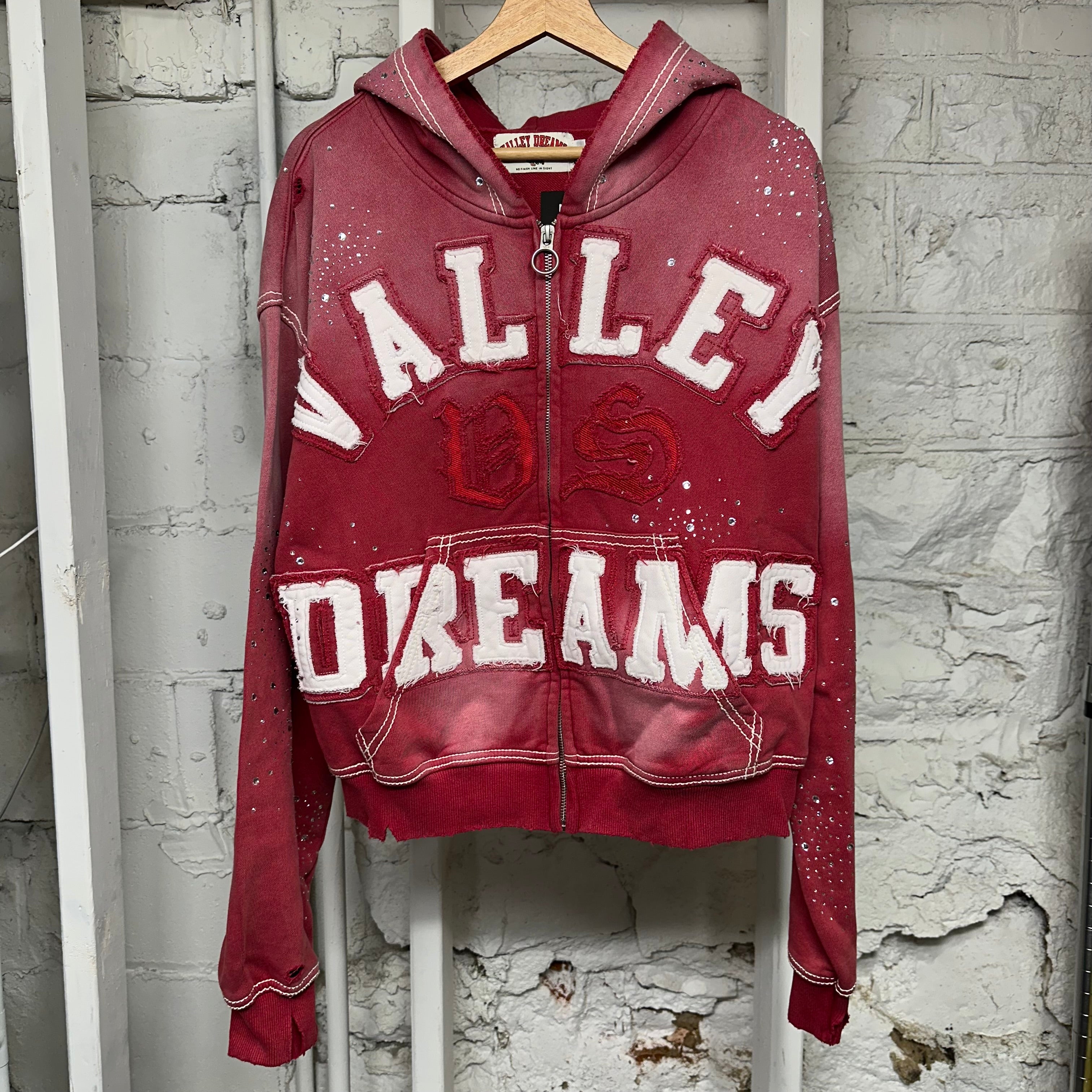 Vale Classico Ruby Zip Up Hoodie Sz S