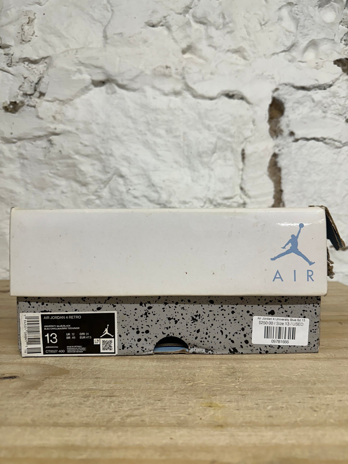 Air Jordan 4 University Blue Sz 13