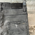 Amiri Knee Rip Plain Gray Denim Jeans Sz 28