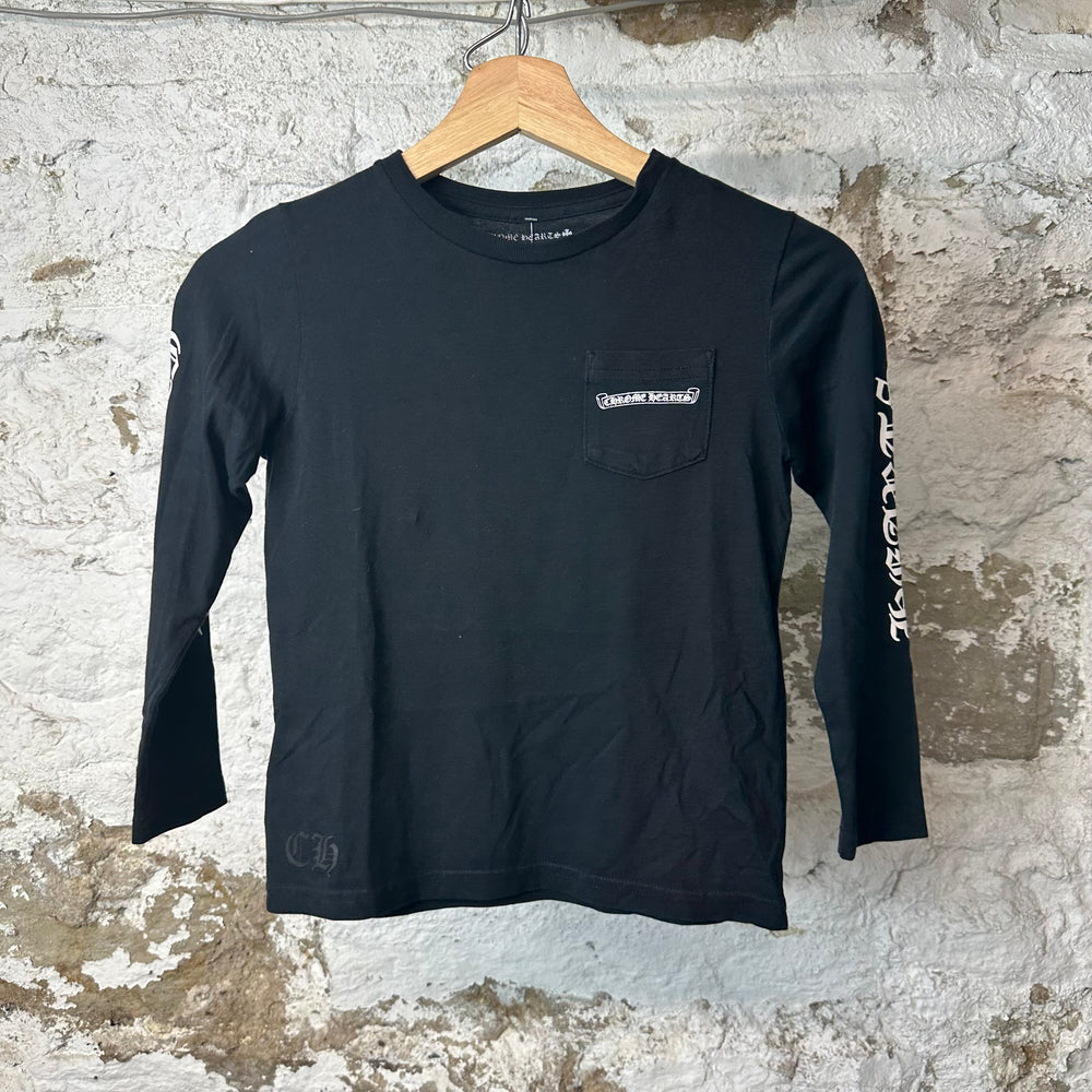 Chrome Hearts Scroll L/s Black Sz 8Y