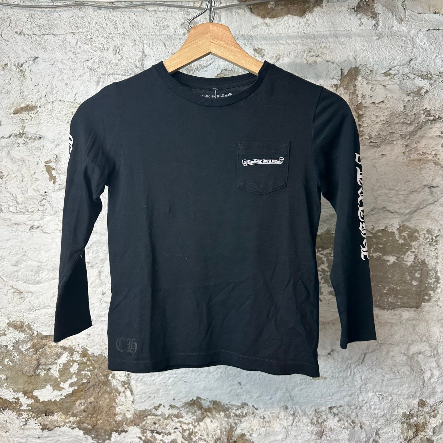 Chrome Hearts Scroll L/s Black Sz 8Y