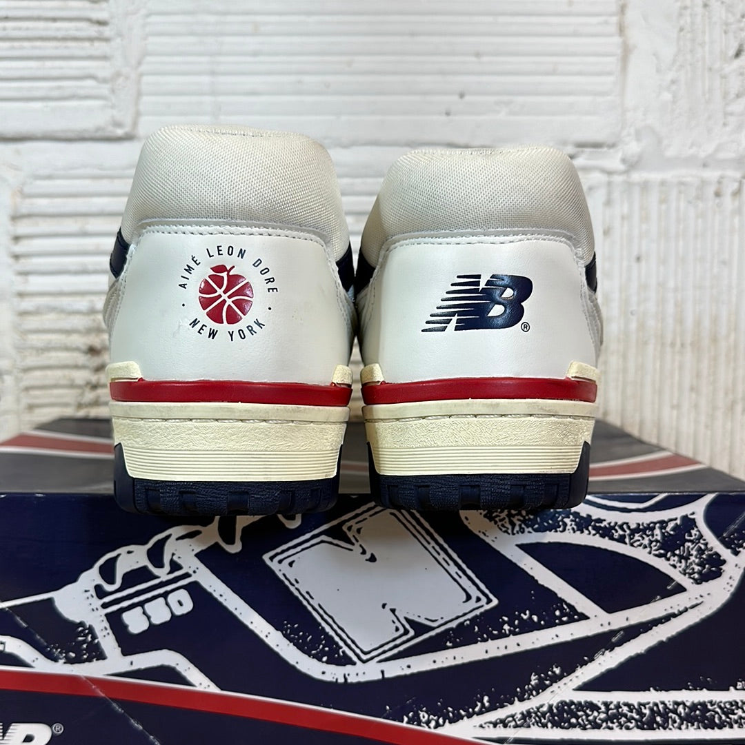 New Balance 550 Aime Leon Dore White Navy Red Sz 11
