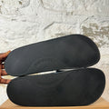 Burberry Blue Plaid Black Slides Sz 12 (45)