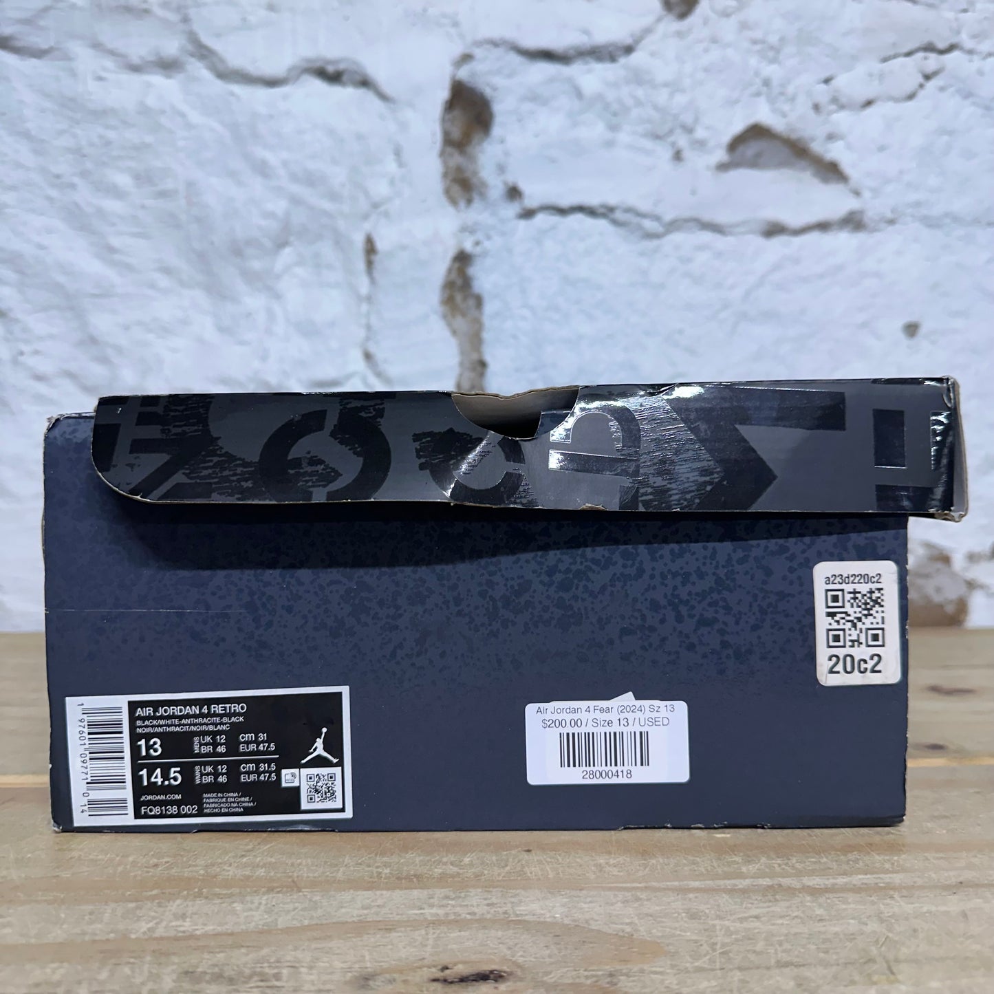 Air Jordan 4 Fear (2024) Sz 13