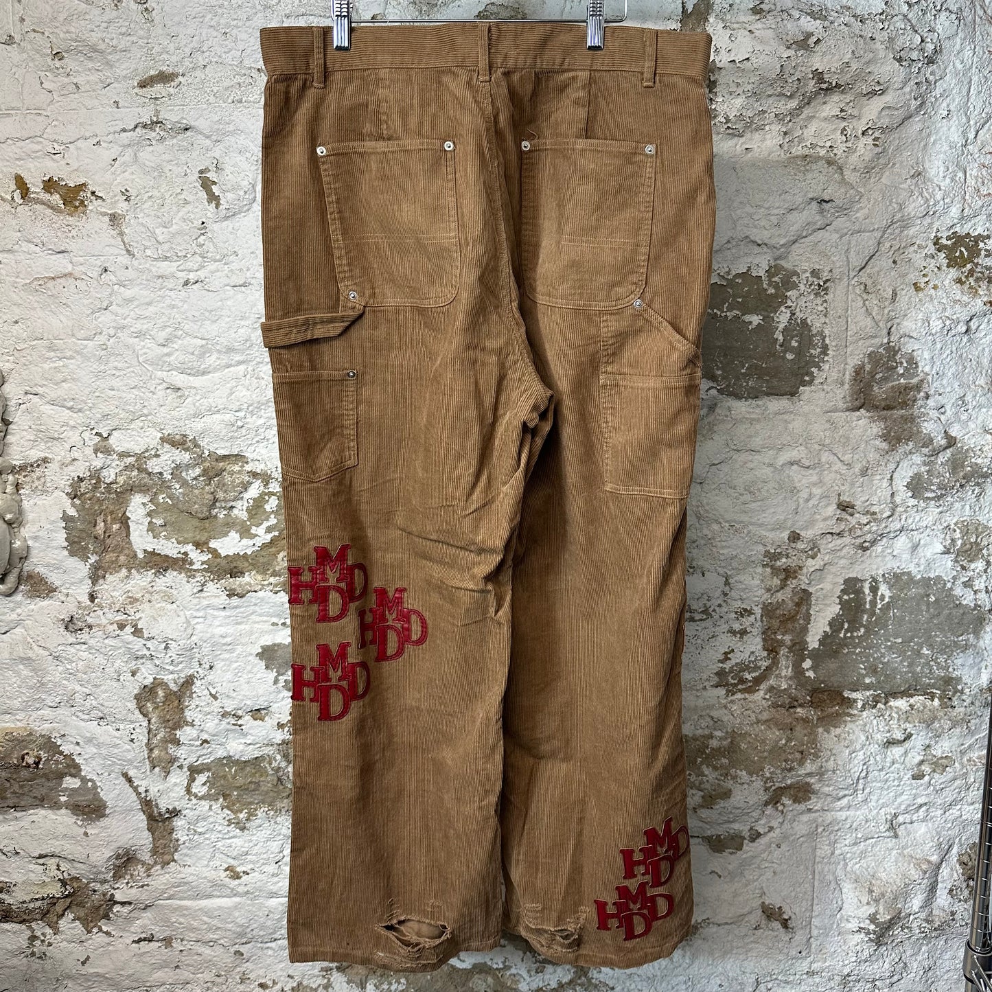 HMDD Cord Patch Double Knee Carpenter Pants Sz XL