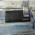 Amiri Multicolor Paisley Blue Denim Jeans Sz 29