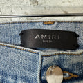 Amiri MX1 Crystal Patch Blue Denim Jeans Sz 34