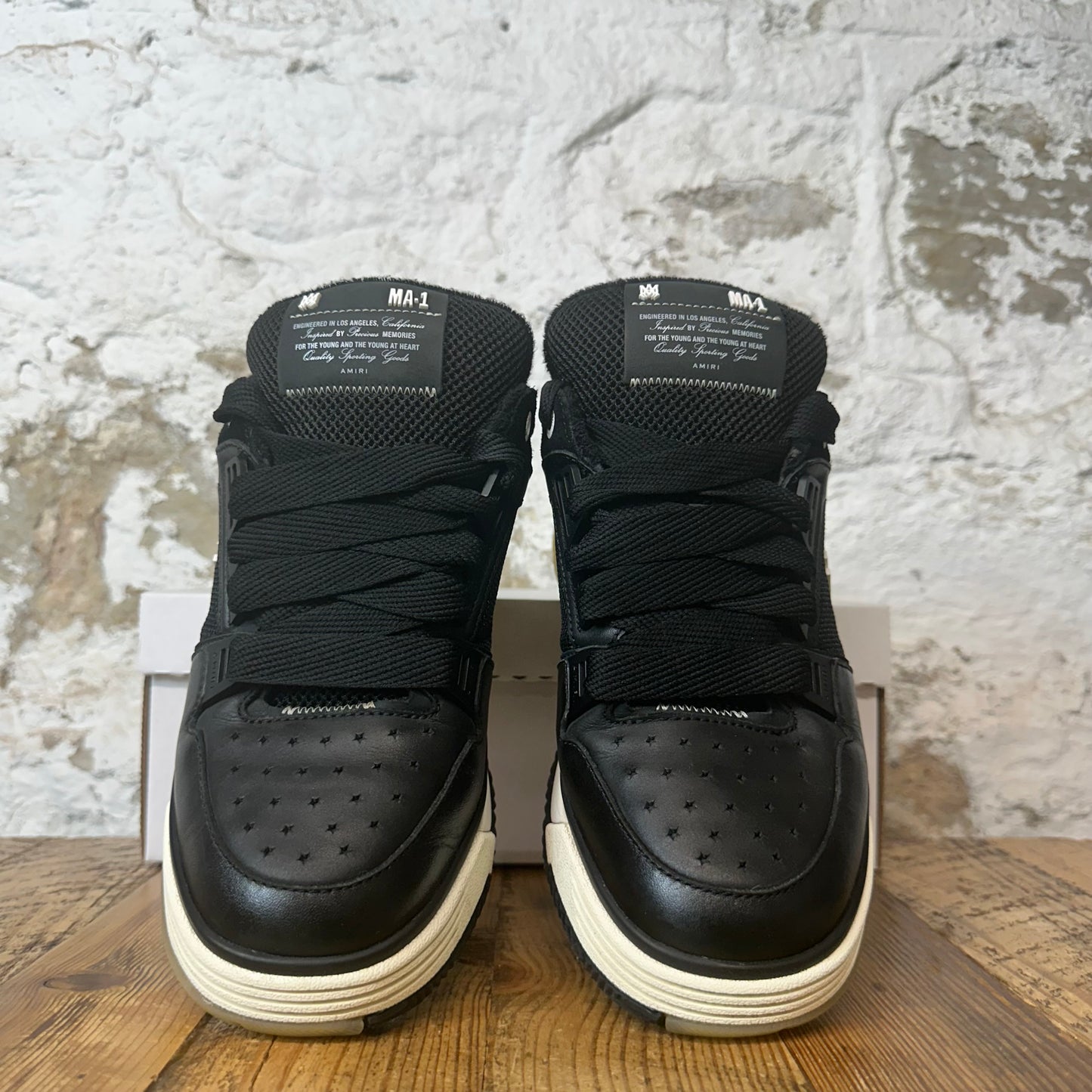 Amiri MA-1 Black White Sneaker Sz 10 (43)
