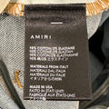 Amiri MX1 Brown Acid Patch Blue Denim Jeans Sz 33