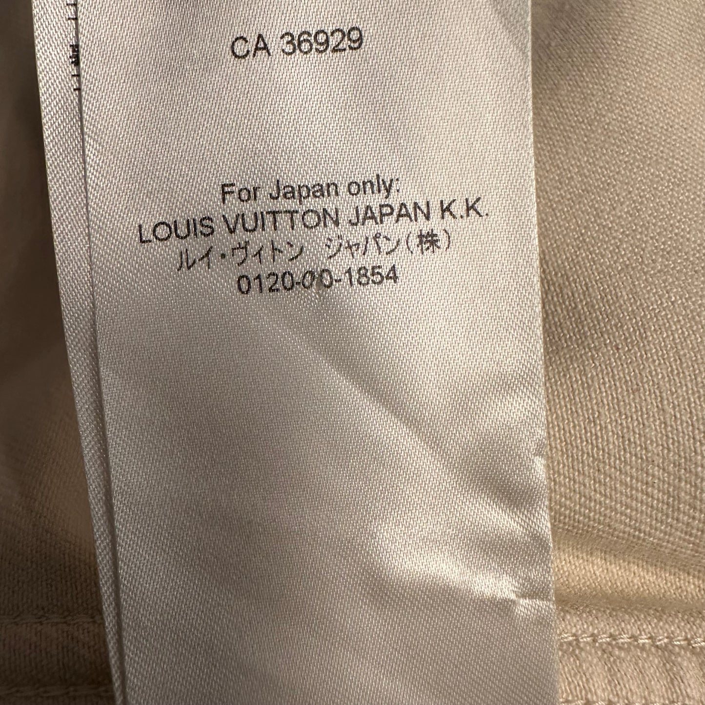 Louis Vuitton Denim Monogram Workwear Jacket Cream Sz S
