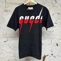 Gucci Blade Logo Black T-Shirt Sz M