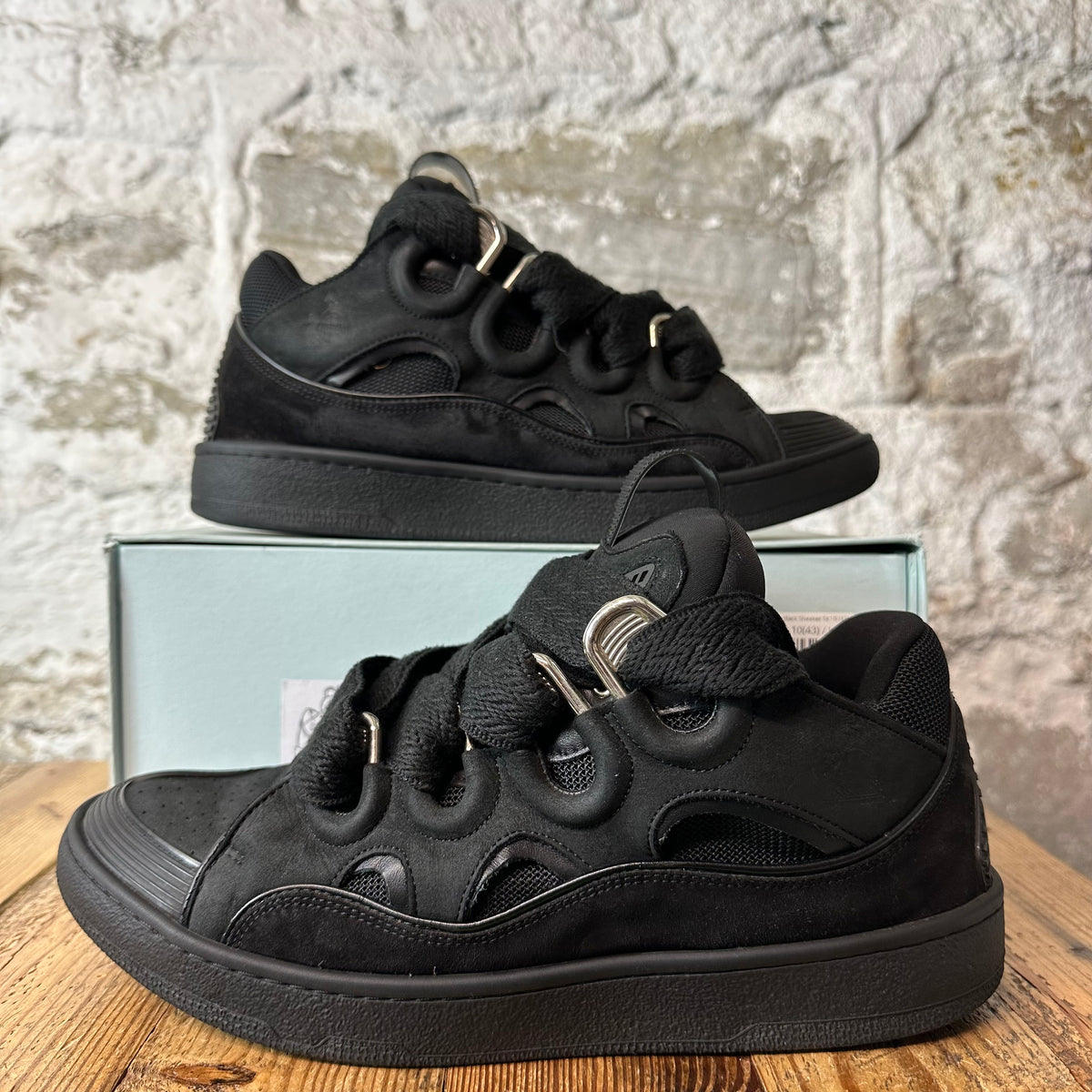 Lanvin Curb Triple Black Sneaker Sz 10 (43)