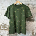 Louis Vuitton Lovers Jacquard Green T-Shirt Sz S