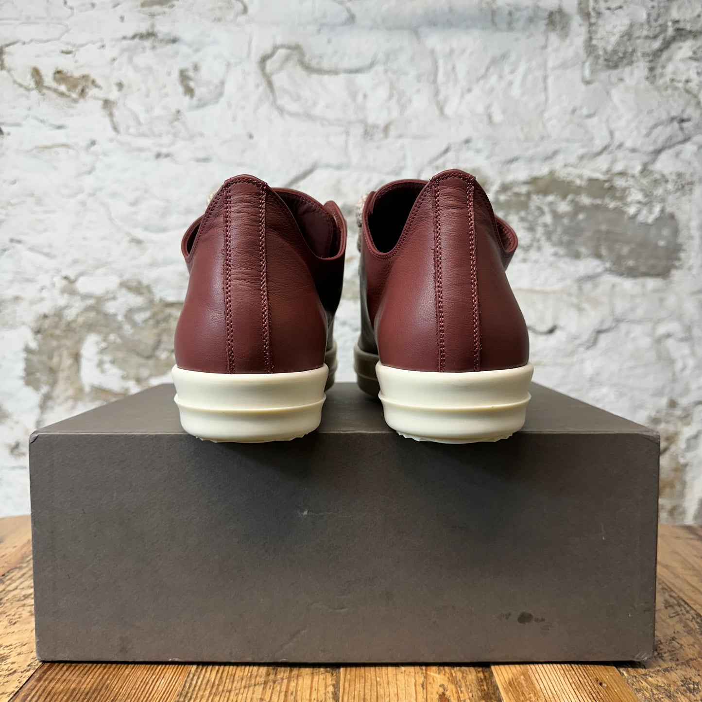 Rick Owens Jumbo Lace Rosewood Milk Sneaker Sz 9 (42)