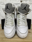 Air Jordan 5 White Metallic Sz 8.5