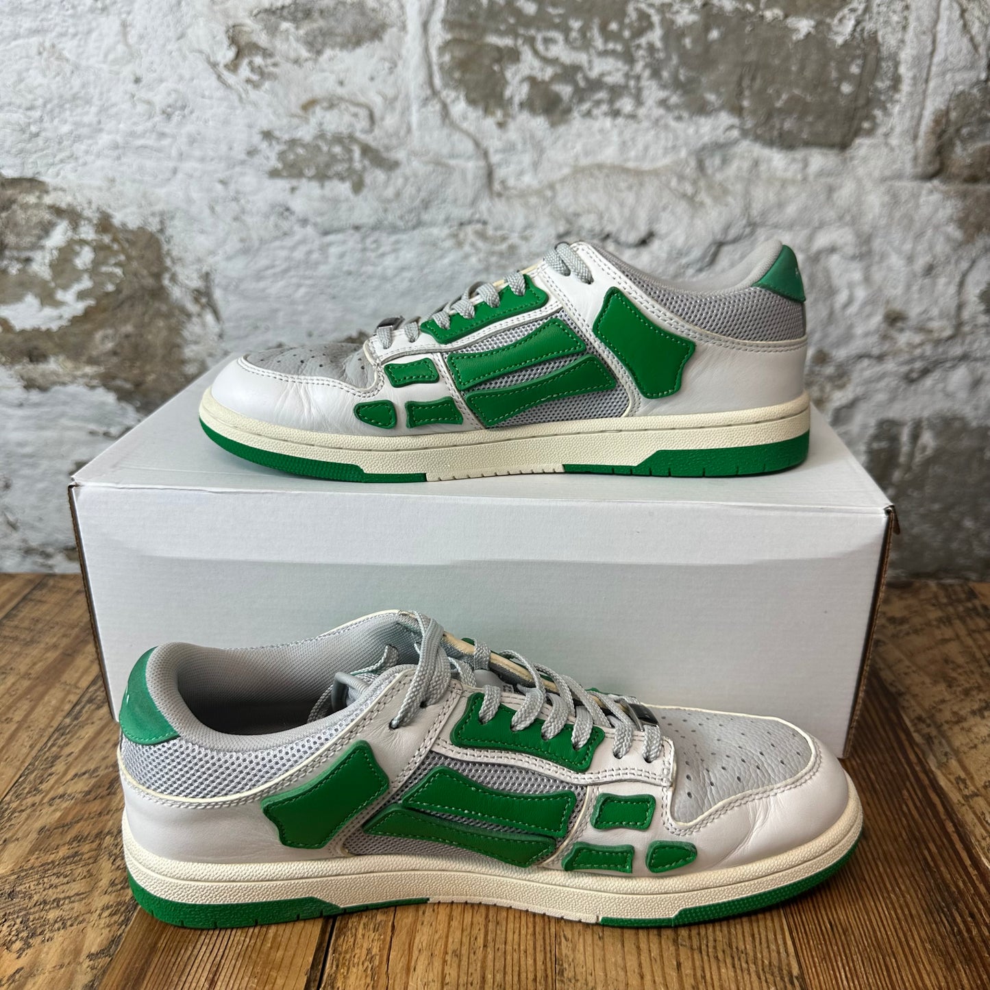 Amiri Green Skeleton Grey Cream Sneaker Sz 9 (42)