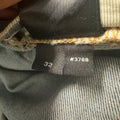 Amiri Purple Suede Core Logo Blue Denim Jeans Sz 32 DS