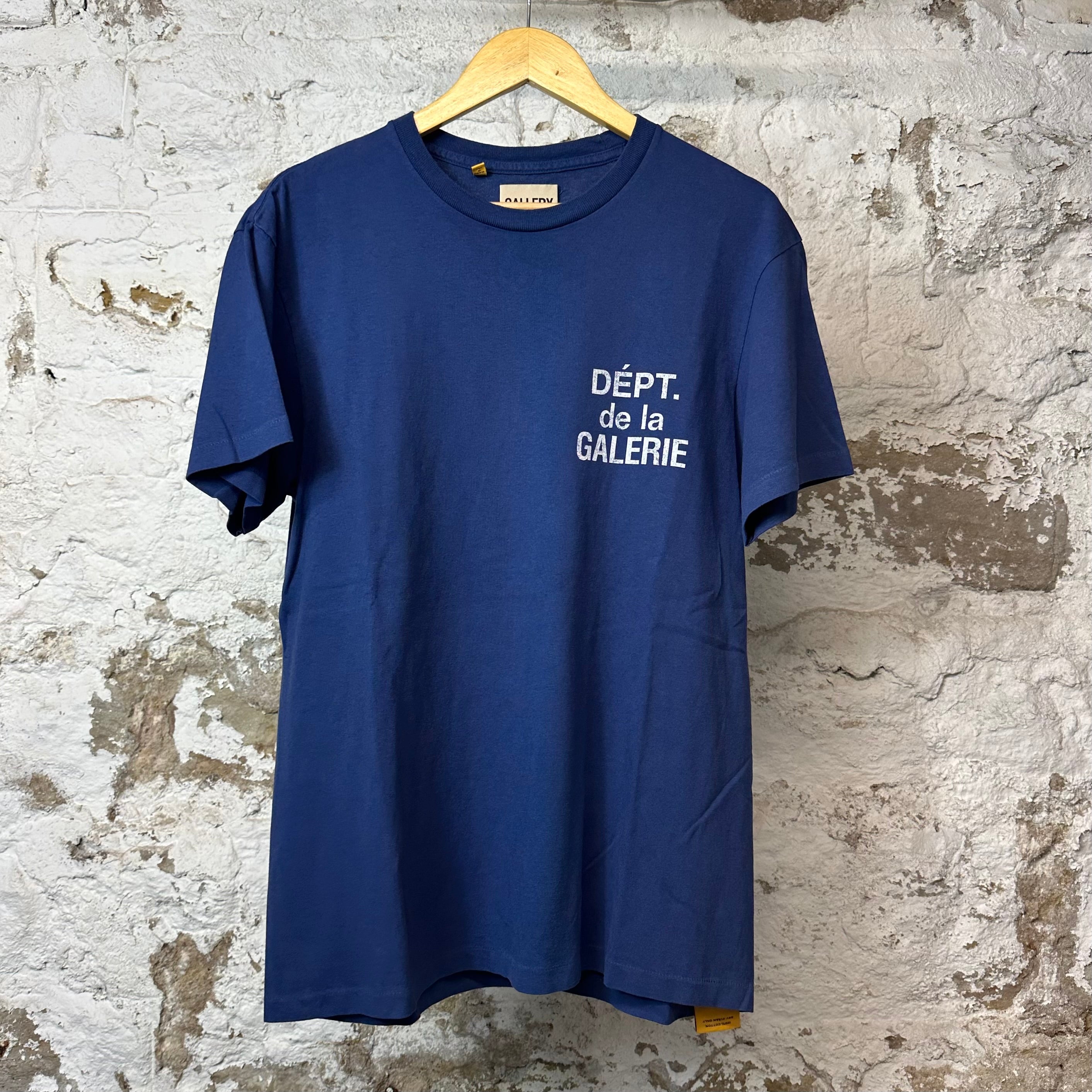 Gallery Dept White Logo T-shirt Blue Sz M