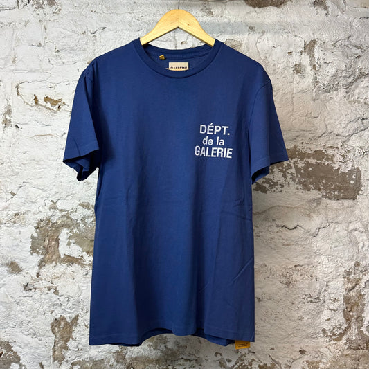 Gallery Dept White Logo T-shirt Blue Sz M