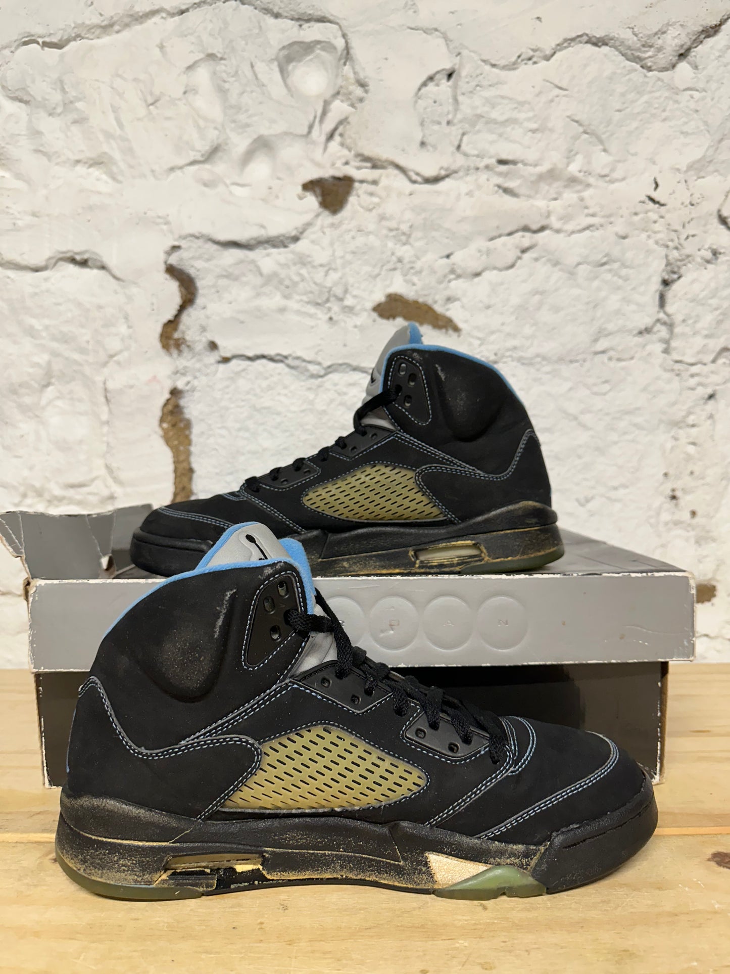 Air Jordan 5 Black University Blue (2006) Sz 9.5