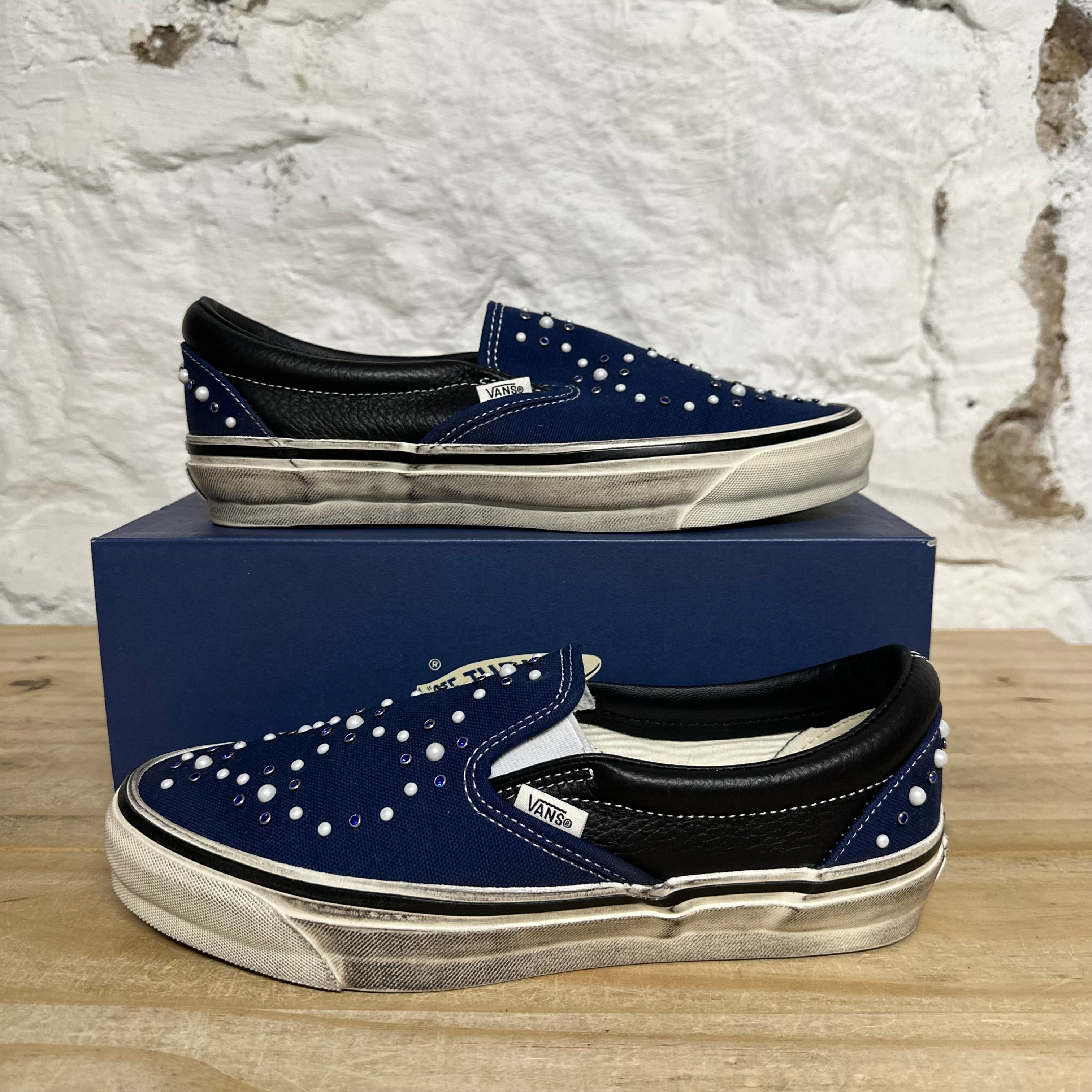 Vans LX Classic Slip On 98 Pearlized Indigo Sz 8
