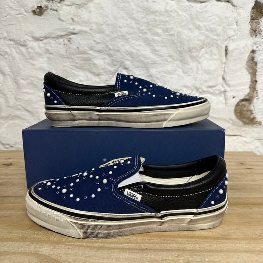 Vans LX Classic Slip On 98 Pearlized Indigo Sz 8