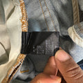 Amiri Distressed Side Spell Blue Denim Jeans Sz 31