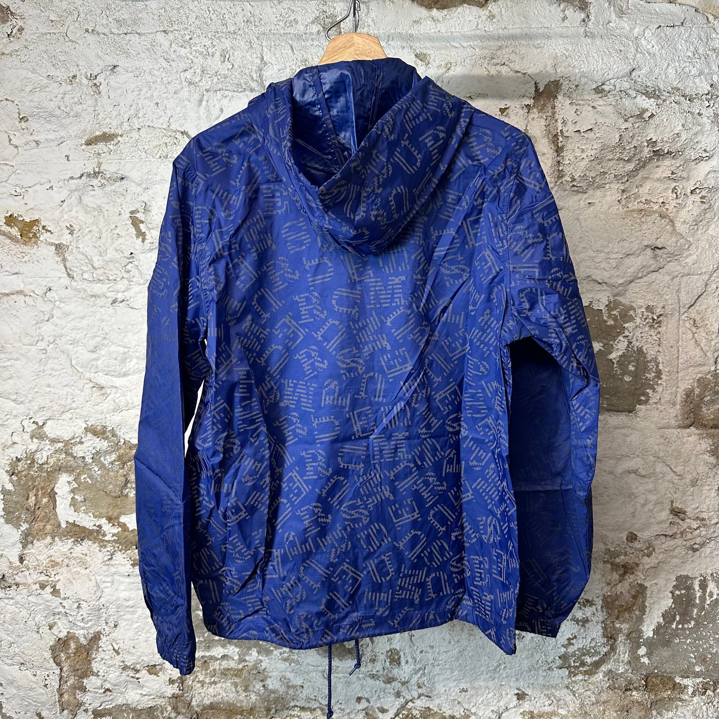 Supreme Illuminate Blue Reflective Pullover Jacket Sz S