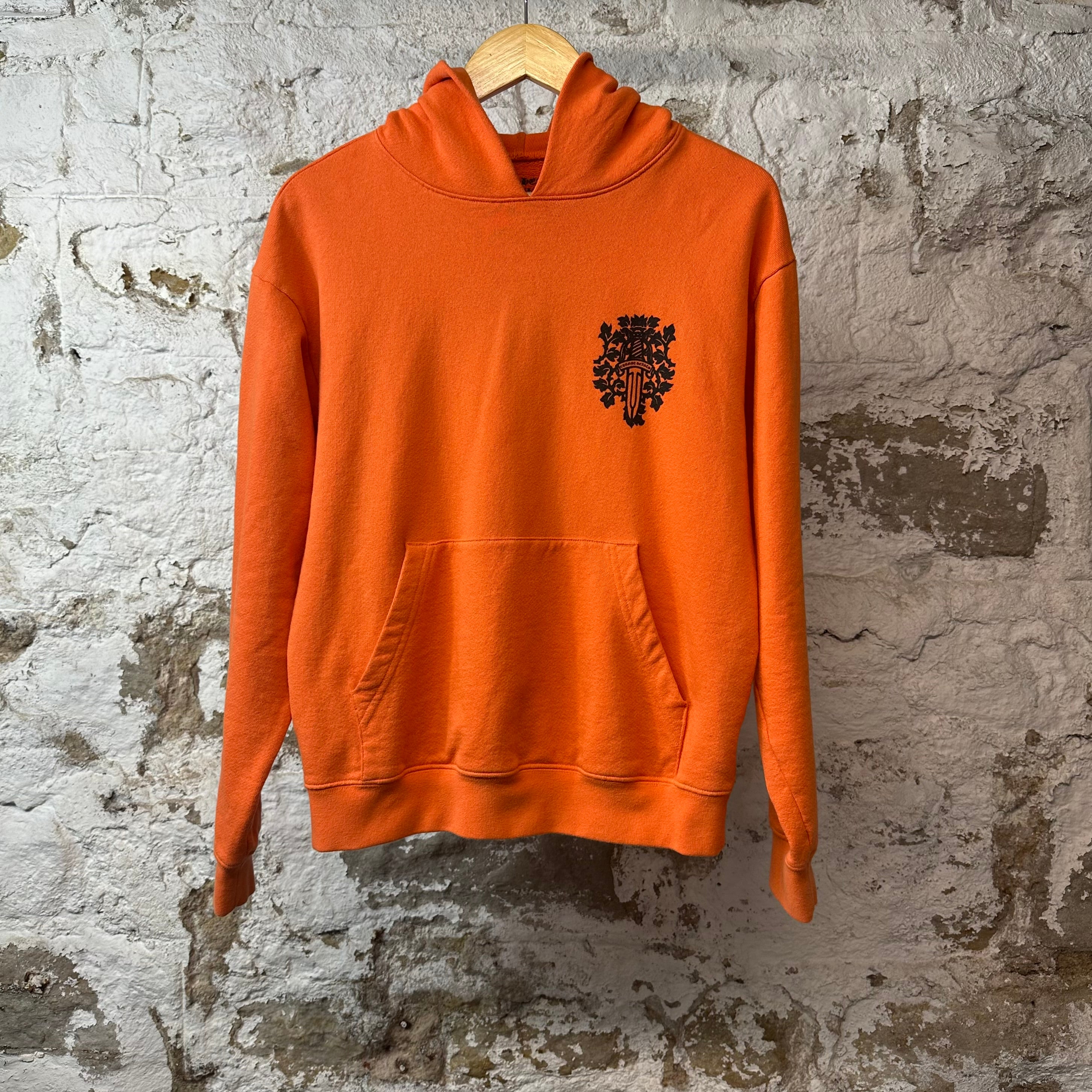 Chrome Hearts Matty Boy Vine Dagger Hoodie Orange Sz M