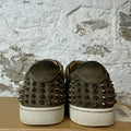 Christian Louboutin Khaki Suede Spike Sneaker Sz 8 (41)