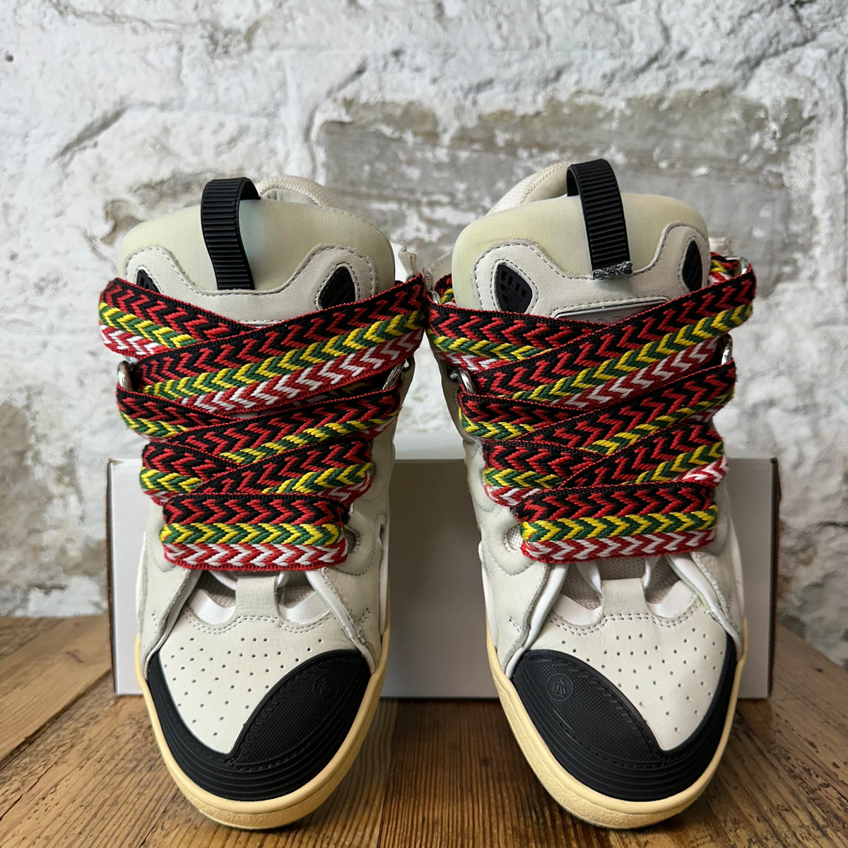 Lanvin Curb Multicolor Lace Grey Sneaker Sz 9 (42)