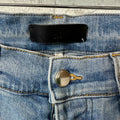 Amiri MX1 Black Paisley Blue Denim Jeans Sz 29