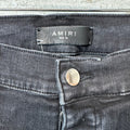 Amiri Plain Faded Black Denim Jeans Sz 32