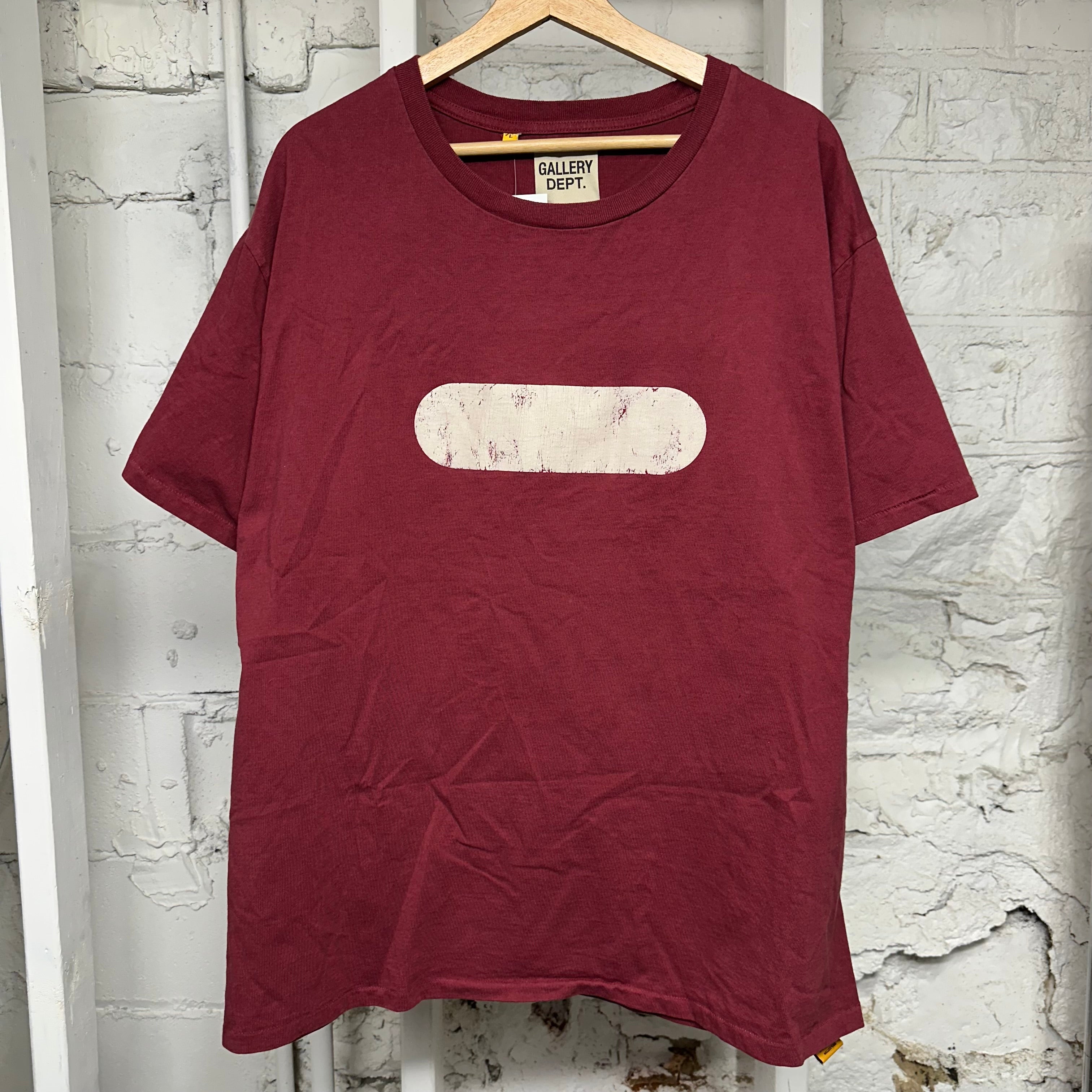 Gallery Dept Maroon T-Shirt Sz L