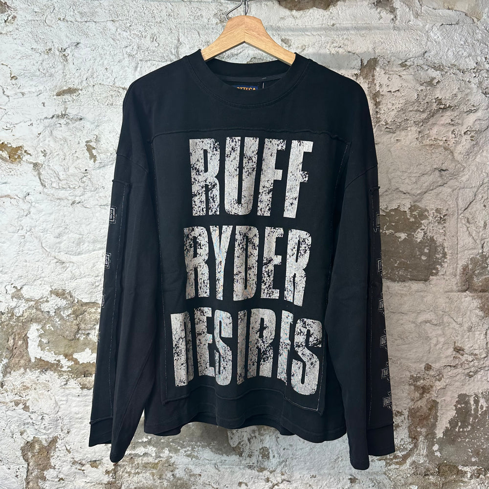 Bottega Desires Ruff Ryders Black Long Sleeve Sz M