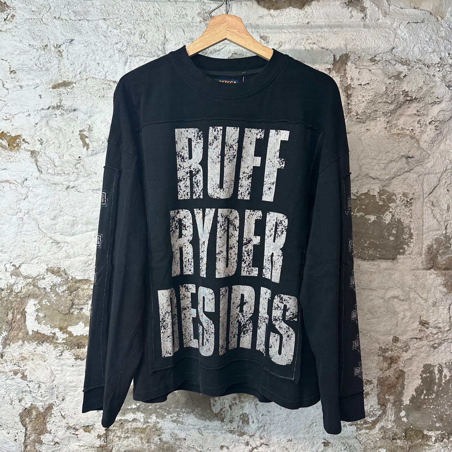 Bottega Desires Ruff Ryders Black Long Sleeve Sz M