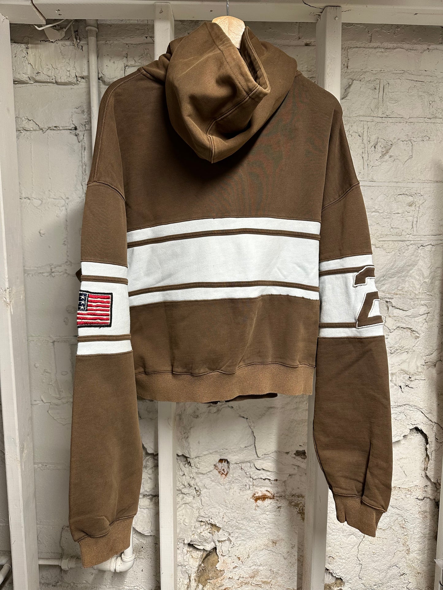 Vale Valley Sport Division Brown Hoodie Sz L