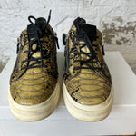 Giuseppe Zanotti Snakeskin Low Top Sz 10 (43) No Box