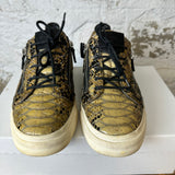 Giuseppe Zanotti Snakeskin Low Top Sz 10 (43) No Box