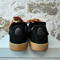 Lanvin Curb Lite Multicolor Lace Black Sneaker Sz 12 (45)