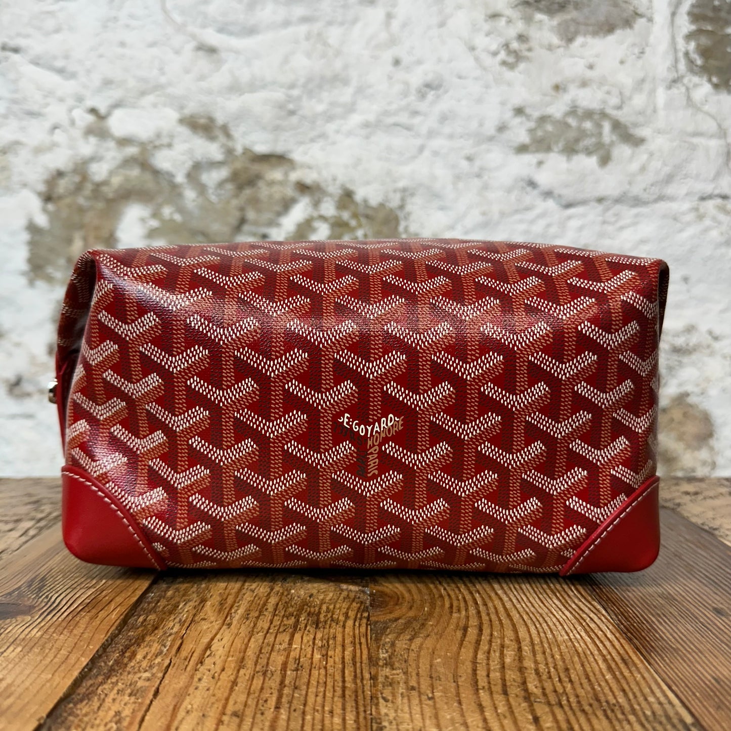 Goyard Boeing 25 Red Monogram Toiletry Bag