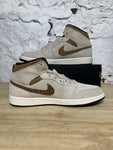 Air Jordan 1 Mid Brown Elephant Sz 13 DS