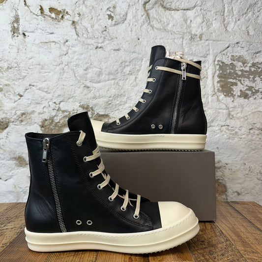 Rick Owens High Black Milk Porterville Sneaker Sz 12 (45) DS