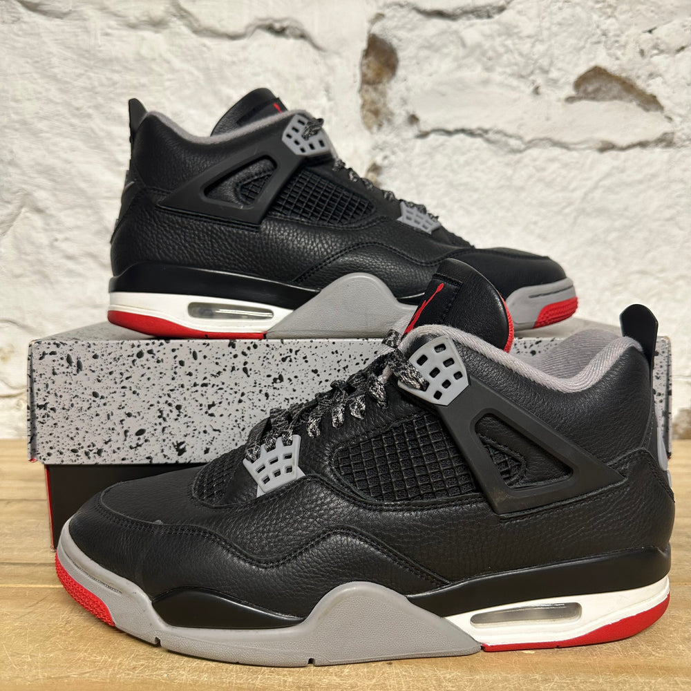 Air Jordan 4 Bred Reimagined Sz 10.5