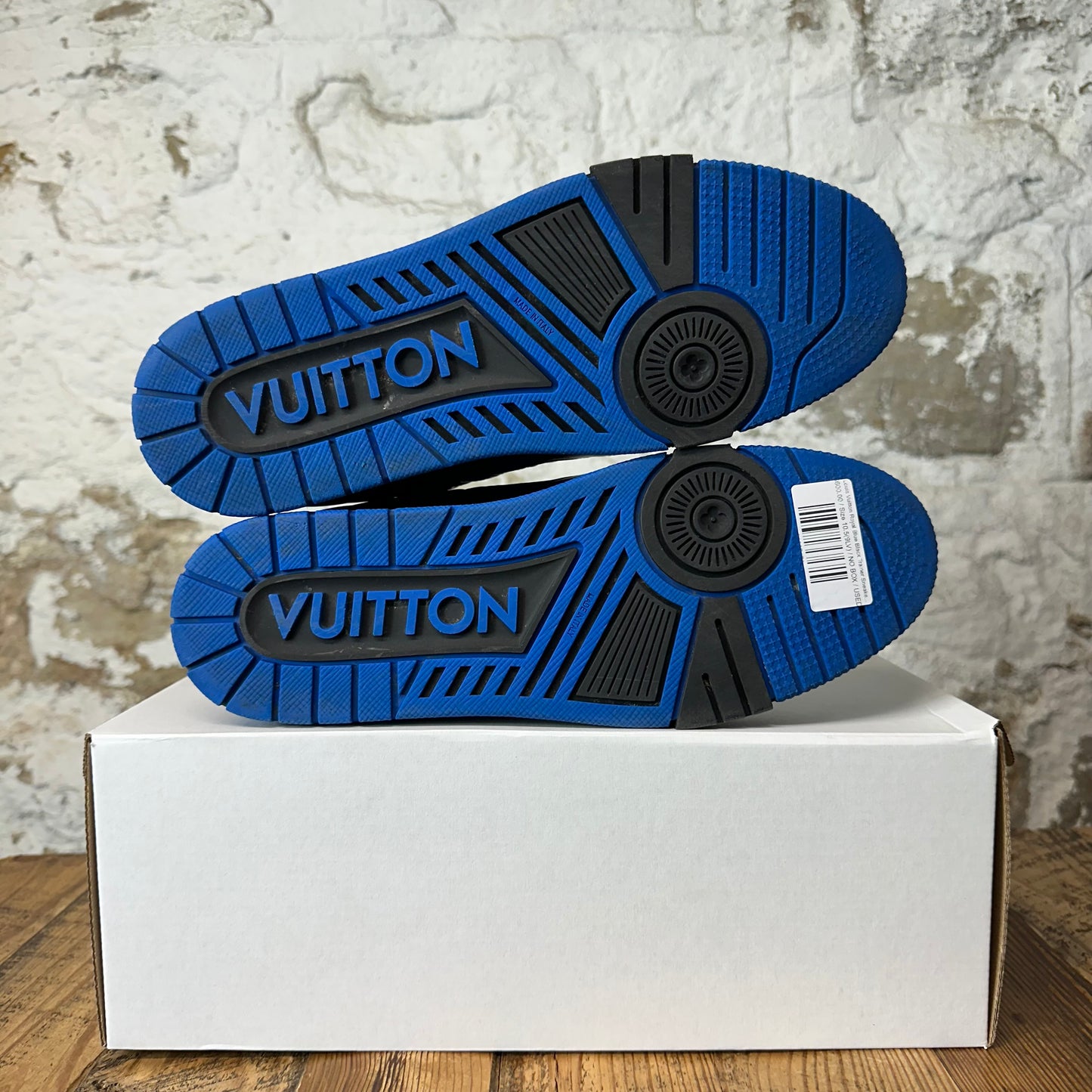 Louis Vuitton Royal Blue Black Trainer Sneaker Sz 10.5 (9LV)