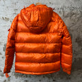 Moncler Moran Giubbotto Orange Puffer Jacket Sz L (4)