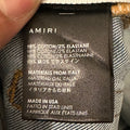 Amiri Knee Hole Paint Splatter Blue Denim Jeans Sz 32