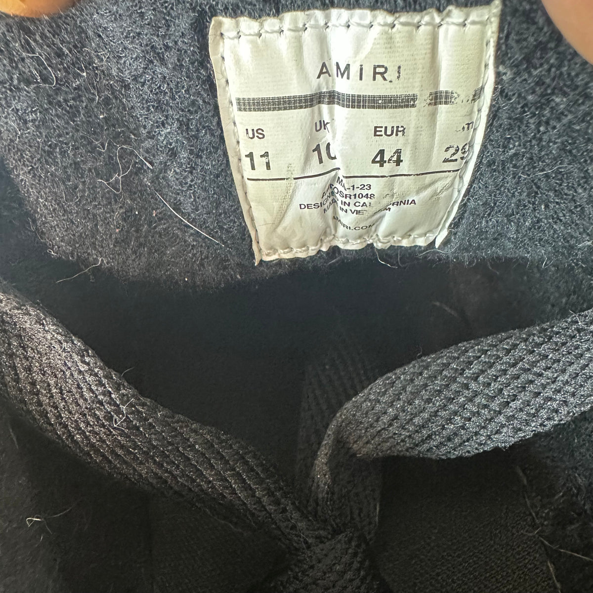 Amiri MA-1 Black White Sneaker Sz 11 (44)