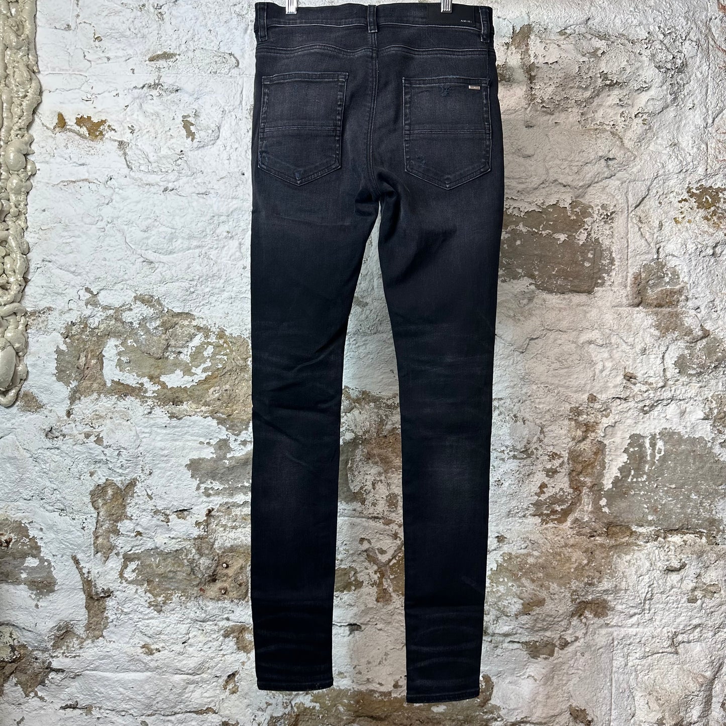 Amiri MX1 Brown Paisley Black Denim Jeans Sz 31
